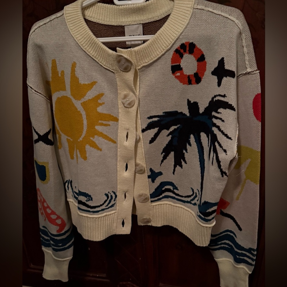 Anthropologie Maeve Lighthouse Sutton Colorful Cardigan - Picture 4 of 5